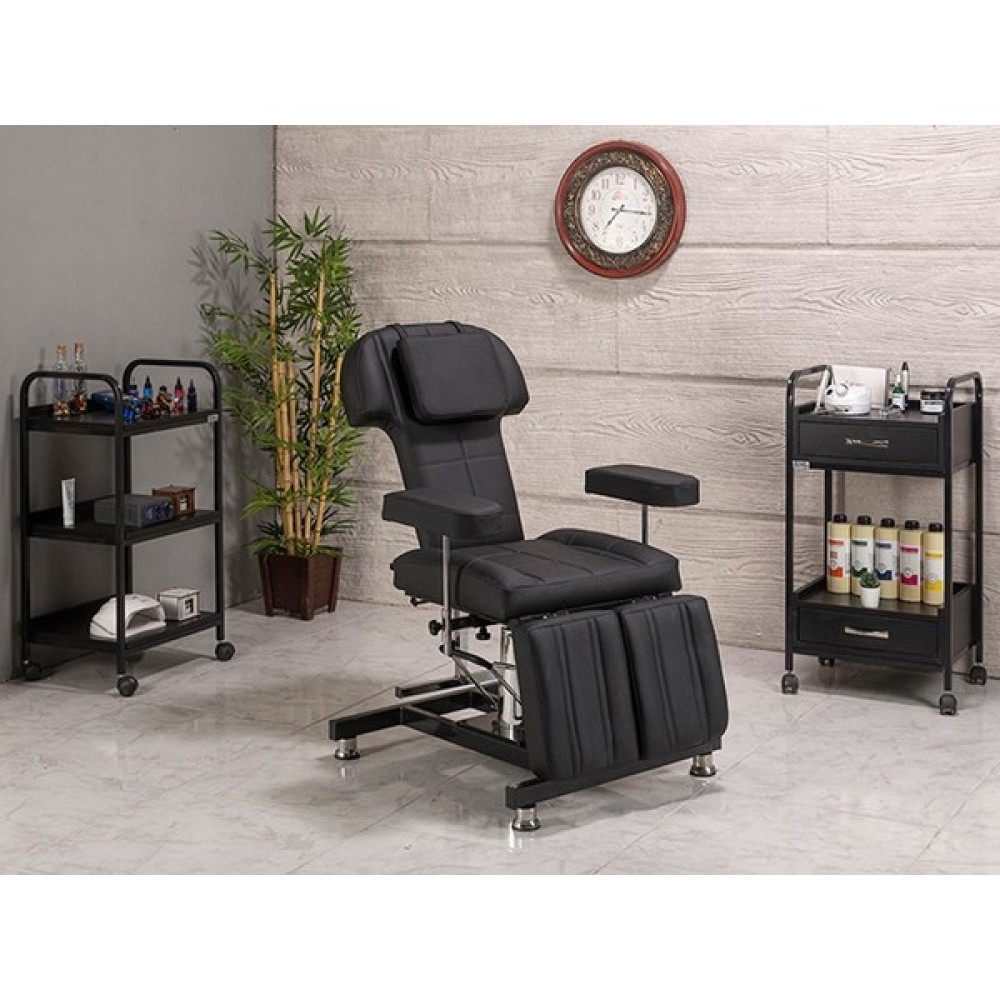 Labortech Hisar-3 Hidrolikli Tattoo ve Dövme Koltuğu-Siyah | LABORTECH-9153 - Siyah Oto Boyaları Fiyatı