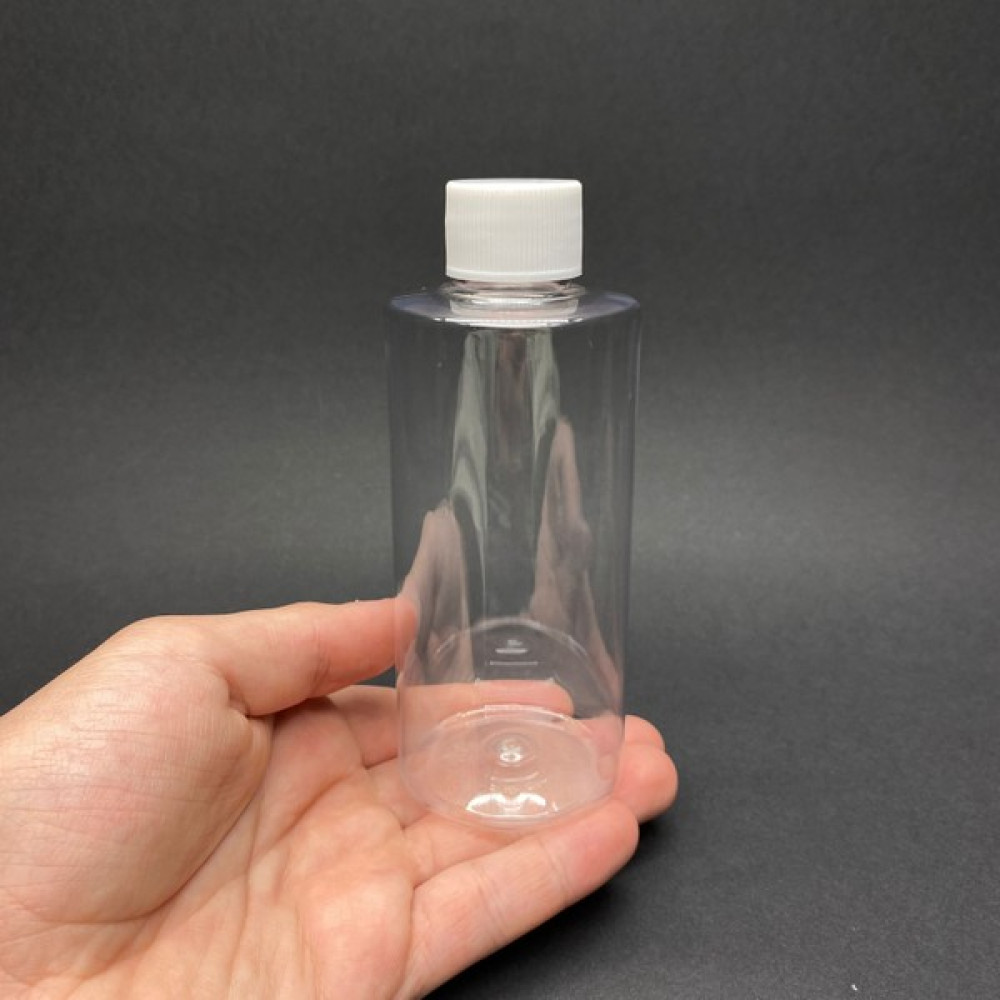 Labshop41 200 cc Silindir Keskin Küt Boyunlu Sert (27GR) Pet Şişe - Beyaz Kapaklı- 200ML Kapaklı Plastik Şişe x 10 Adet Hijyen ve Temizlik Fiyatı