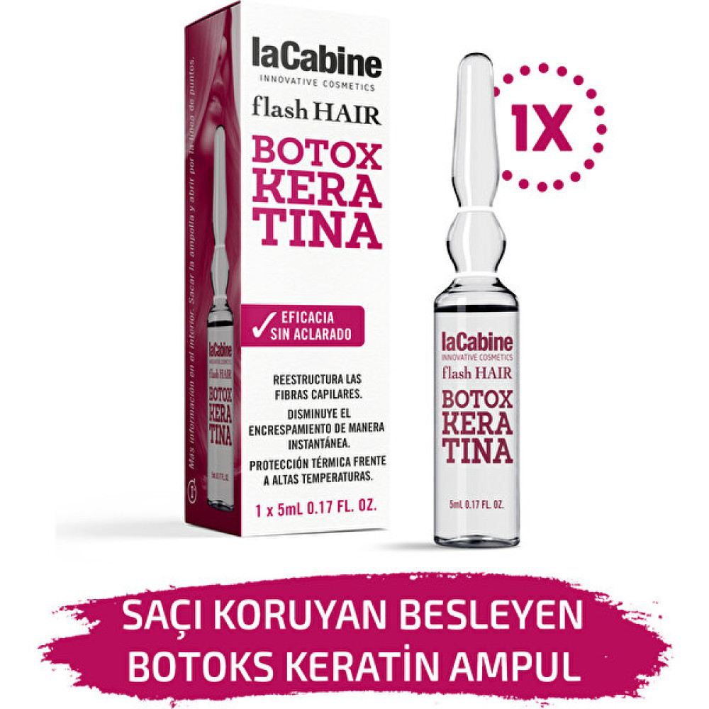 Lacabine 1 Adet Botoks Keratin Ampul Kırılma Karşıtı Saçı Koruyucu Onarıcı Dermaroller Dermapen Saç Serumu Saç Bakım Maskeleri & Serumlar & Spreyler Fiyatı