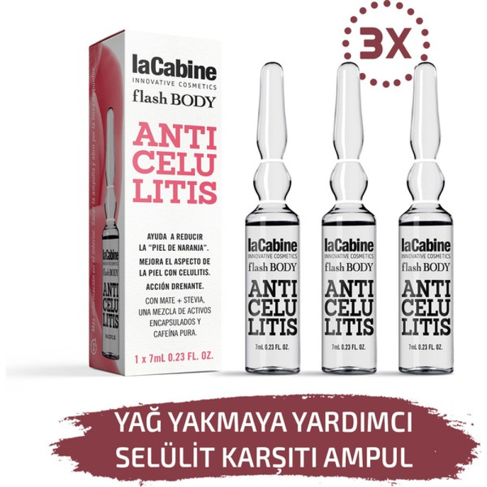 Lacabine 3 Adet Ampul Vücut Için Yağ Yakmaya Anti Dermaroller Dermapen Serum Vücut Sıkılaştırıcı ve İncelticiler Fiyatı