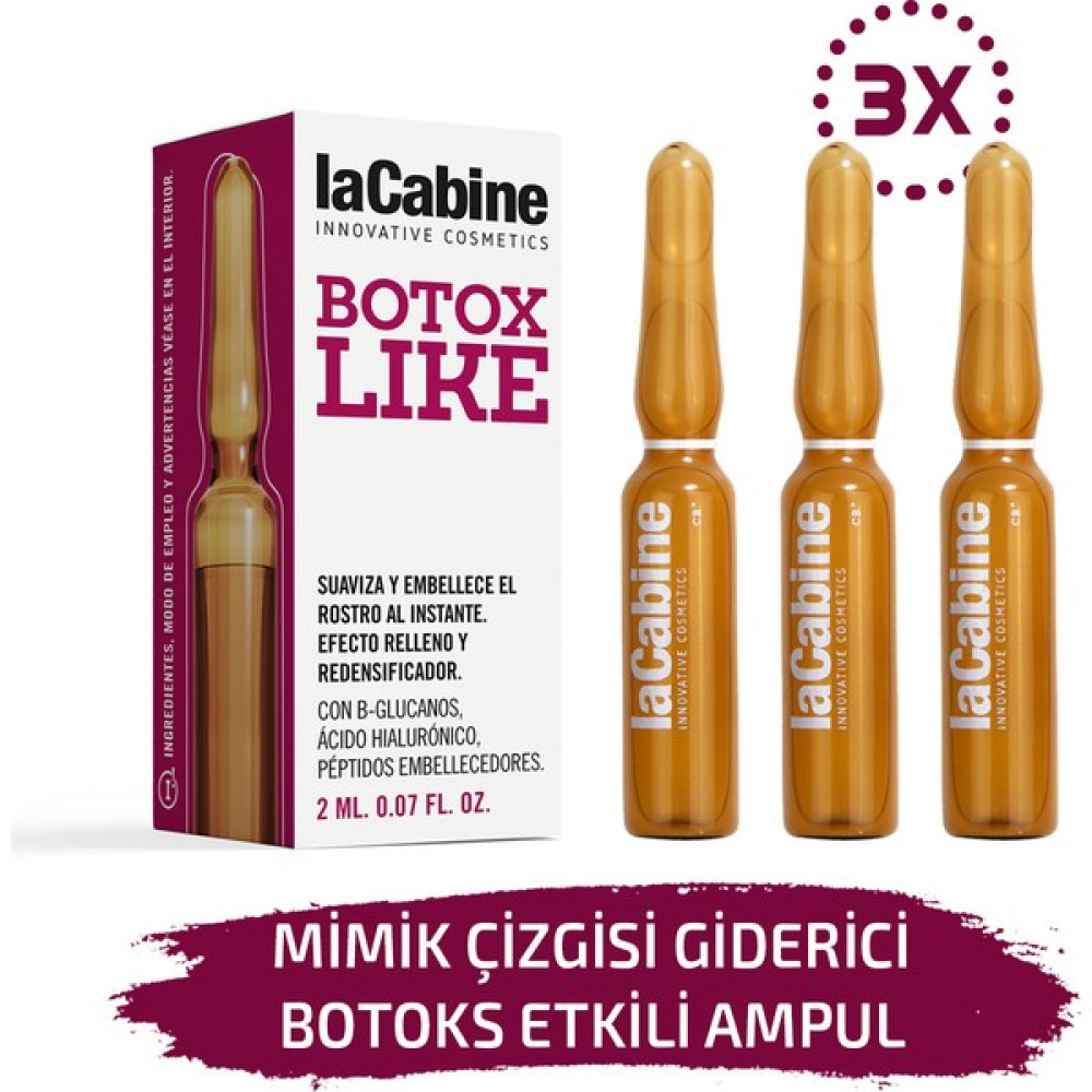 Lacabine 3 Adet Botoks Ampul Mimik Çizgisi Botox Dermaroller Dermapen Yüz Serumu Anti-Aging / Yaşlanma Karşıtı Fiyatı