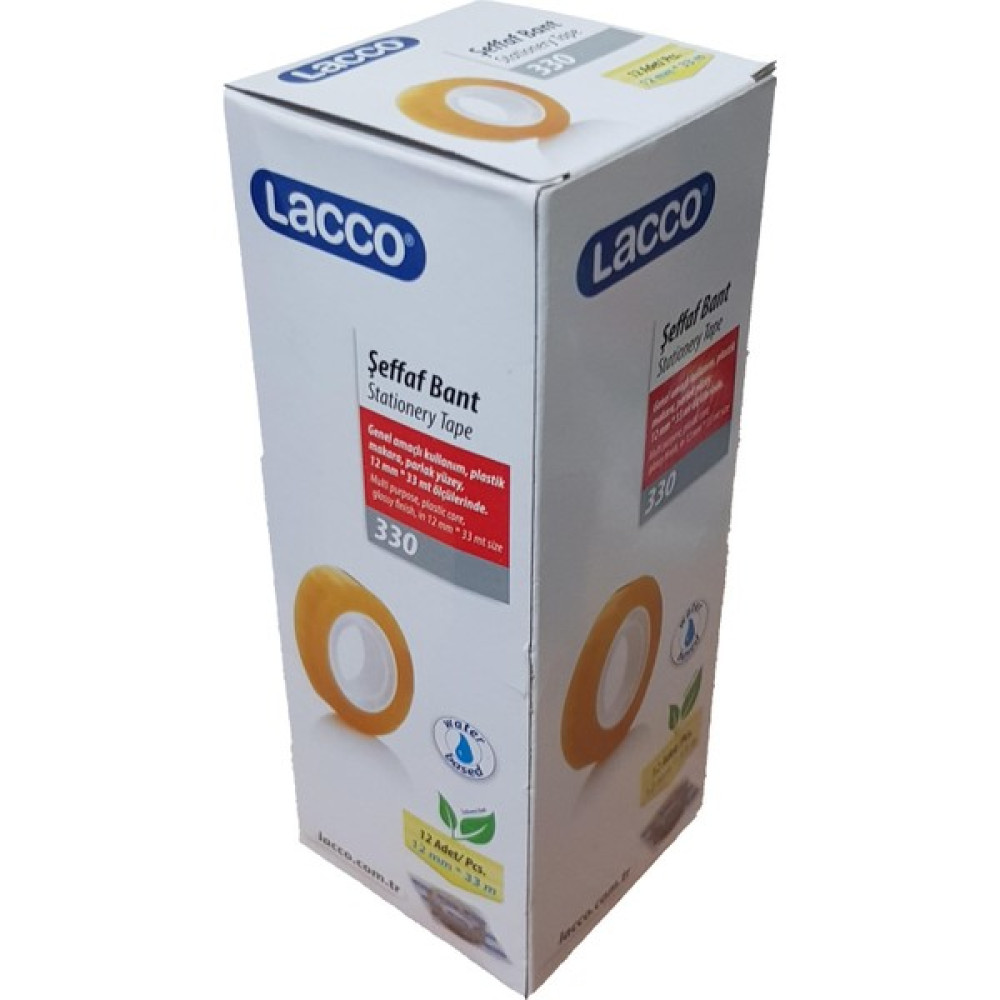 Lacco 330 Büro Bandı 12 mm x 33 m 12'li Paket Ofis Malzemeleri Fiyatı