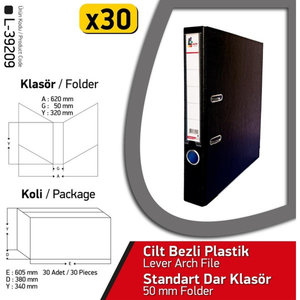 Laçin Klasör Siyah Dar 30 Adet 1 Koli Oto Boyaları Fiyatı