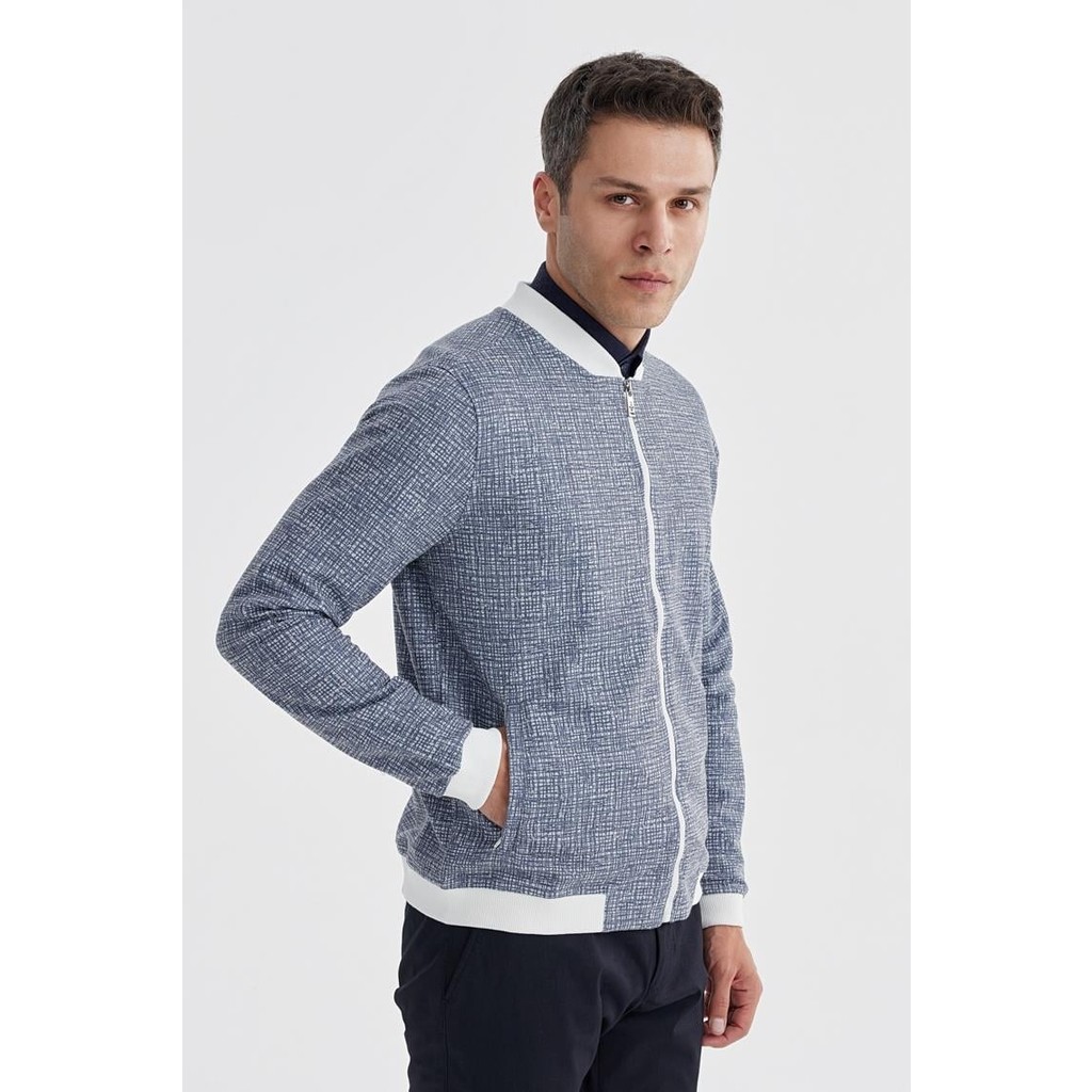 Lacivert Slim Fit Pamuklu Kolej Mevsimlik Mont Erkek Mont Fiyatı