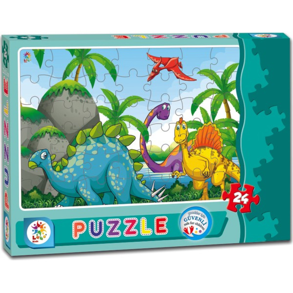 Laço Dinazor 24 Parça Çocuk Puzzle Eğitici Oyuncak Fiyatı