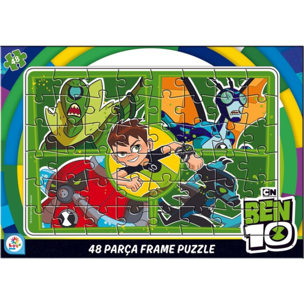 Laço Kids Ben 10 Frame Puzzle 48 Parça Oto Boyaları Fiyatı