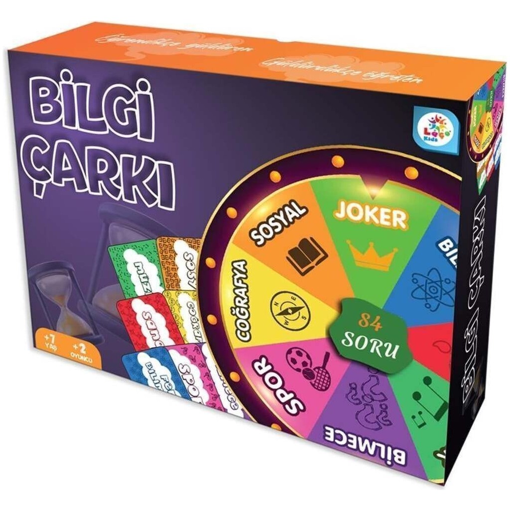 Laço Kids Bilgi Çarkı Eğitici ve Eğlenceli Kutu Oyunu 7+ Yaş Erkek Çocuklar İçin Sınırsız Oyuncu Sayısı İle Eğlence Diğer Fiyatı