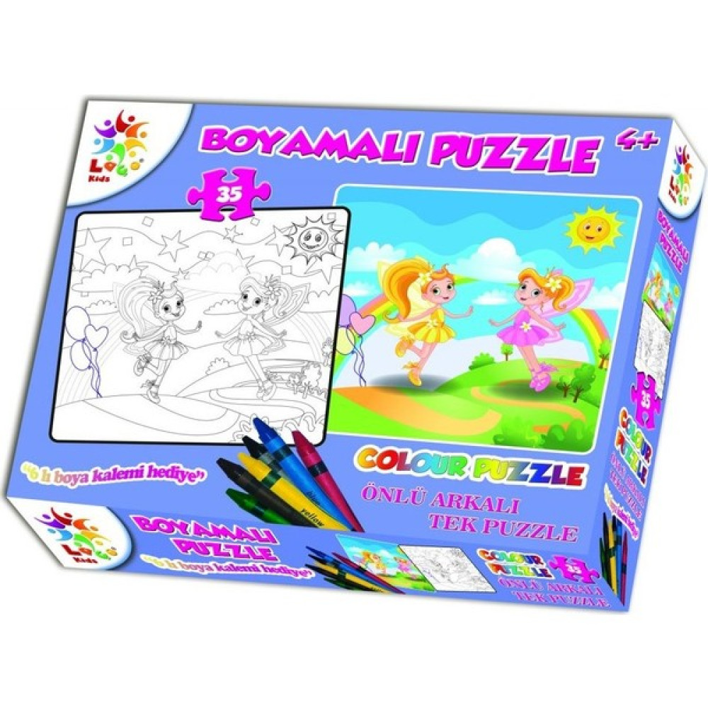 Laço Kids Boyamalı Puzzle Kız Oto Boyaları Fiyatı
