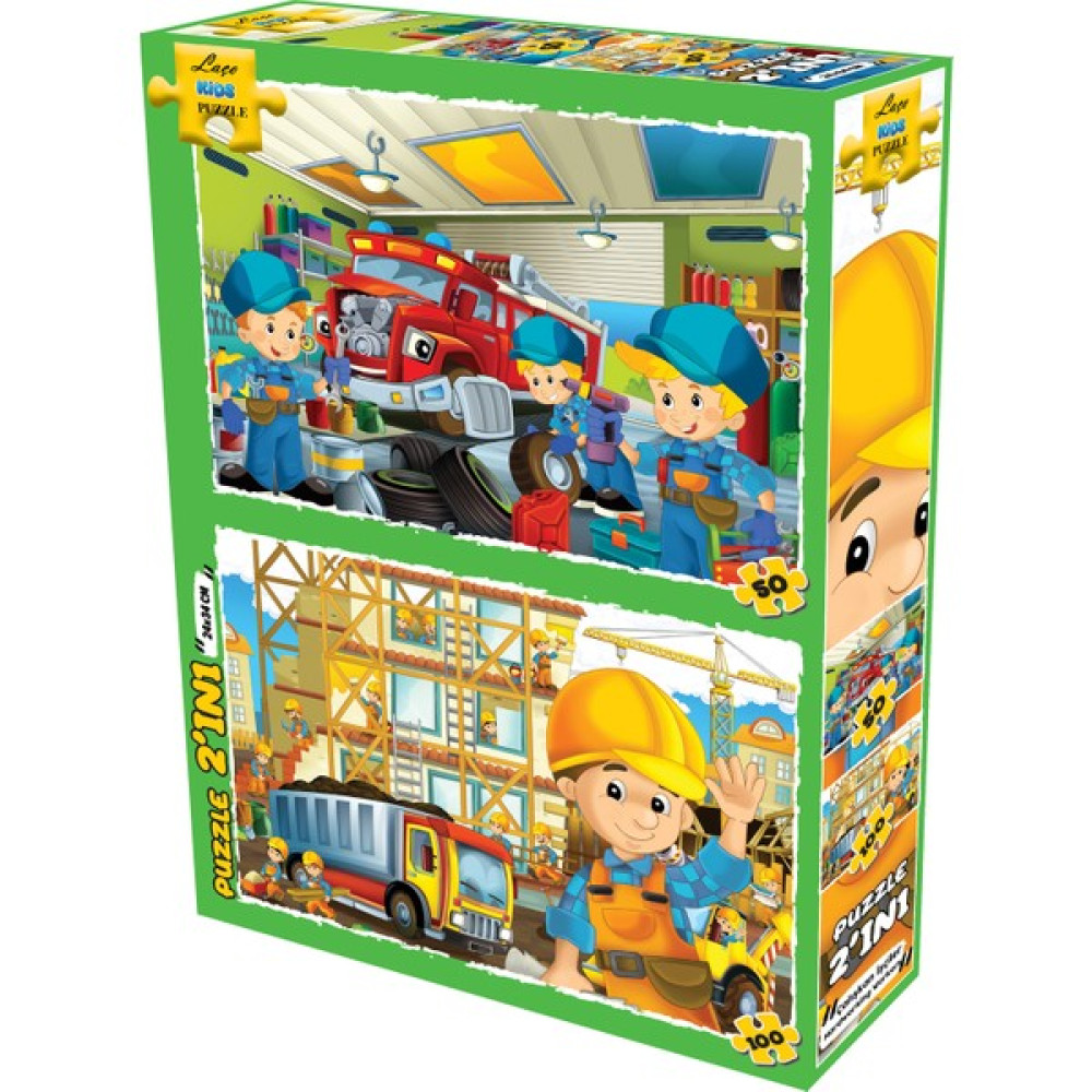 Laço Kids Çalışkan Işçiler 2ın1 Puzzle 50-100 Parça Eğitici Oyuncak Fiyatı