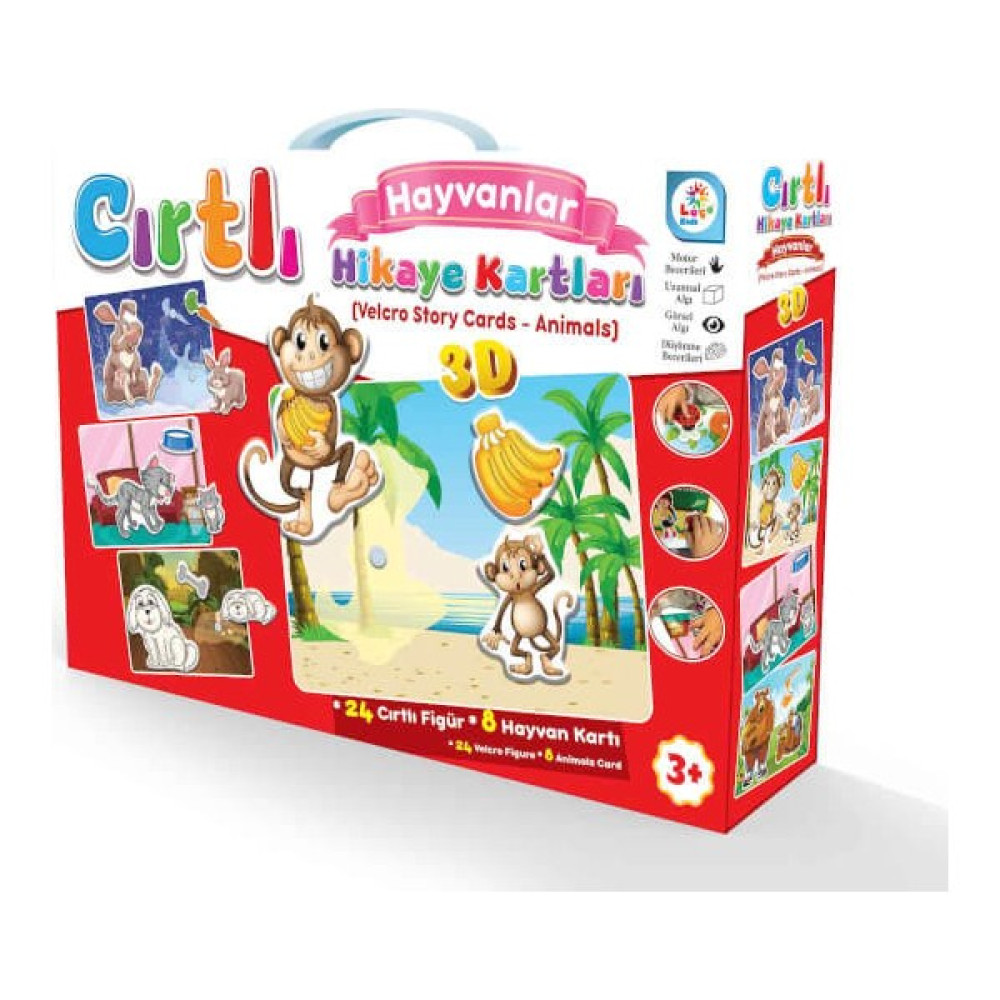 Laço Kids Cırtlı Eğitici Hikaye Kartları Hayvanlar Eğitici Oyuncak Fiyatı