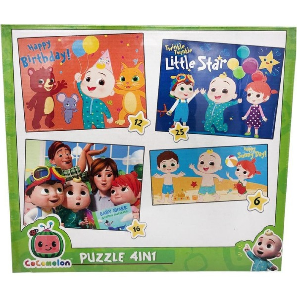 Laço Kids Cocomelon 4 In 1 Puzzle 3 Yaş Üstü Çocuklar Için Eğitici Yapboz Puzzle & Aksesuarları Fiyatı