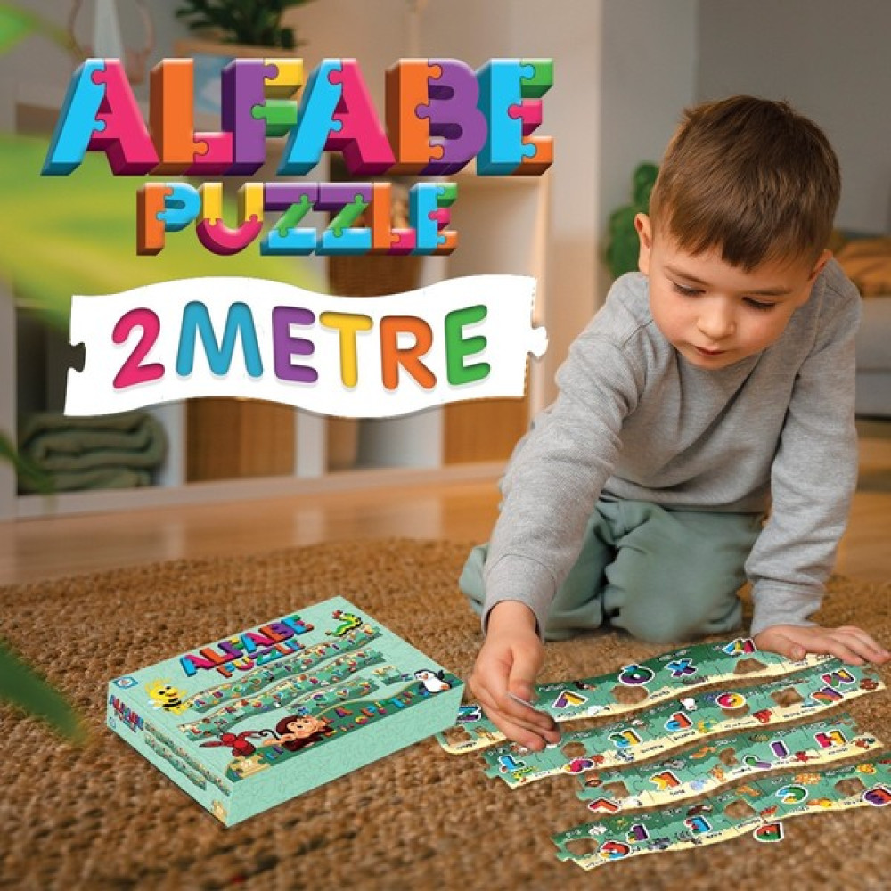 Laço Kids Eğitici 2 Metre Alfabe Puzzle Seti 52 Parça Eğitici Oyuncak Fiyatı