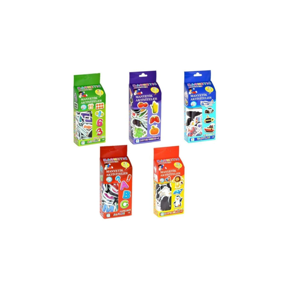 LAÇO KİDS Eğitici Manyetik Set - Hayvanlar / Sayılar / Taşıtlar / Alfabe / Meyveler - 5li Set Magnet Eğitici Oyuncak Fiyatı