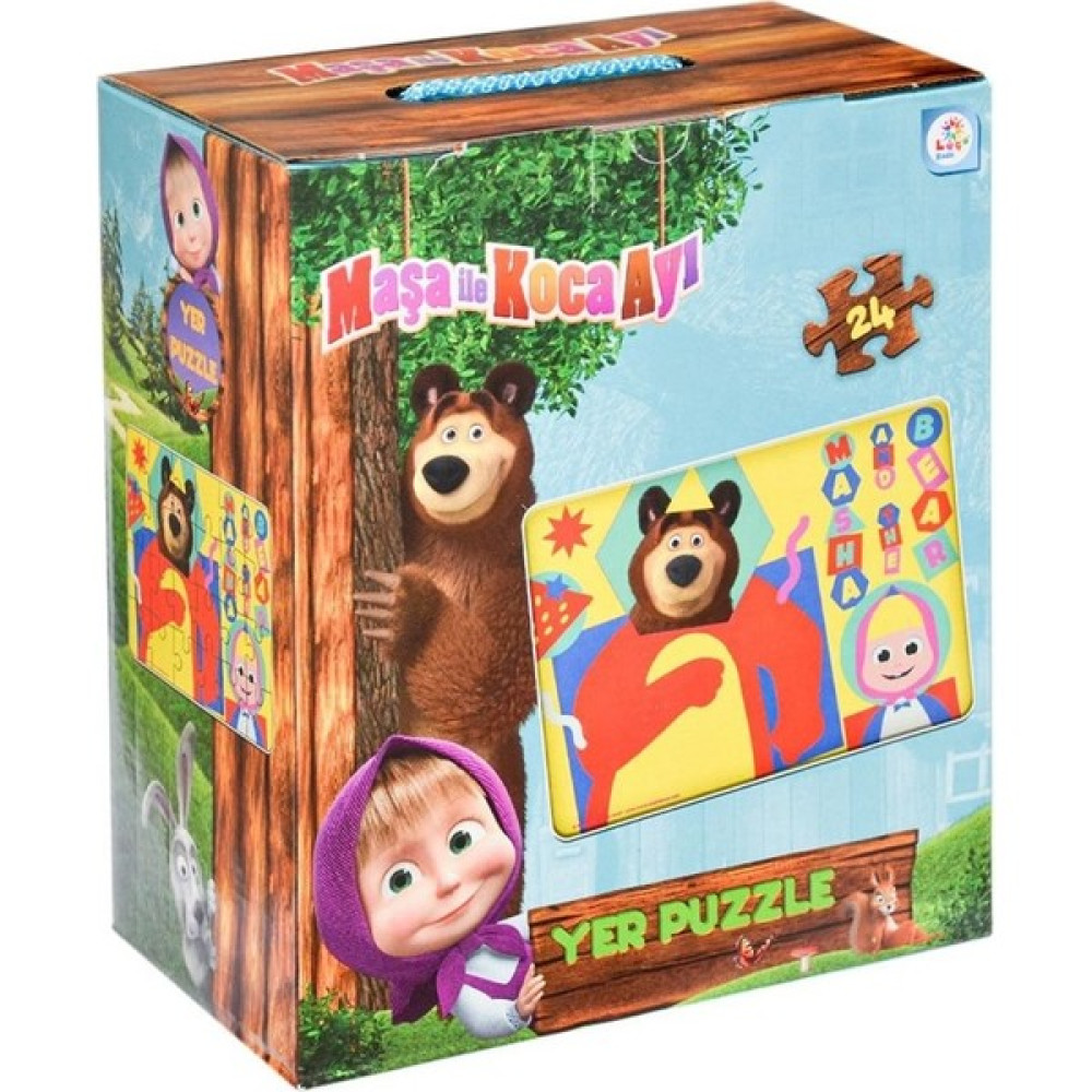 Laço Kids - Masha ile Koca Ayı Yer Puzzle 24 Parça (Dev Puzzle) MS7846 Eğitici Oyuncak Fiyatı