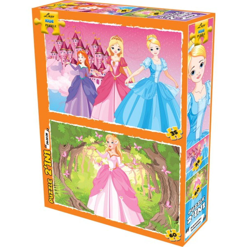 Laço Kids Prenses 2ın1 Puzzle 35-60 Parça Eğitici Oyuncak Fiyatı