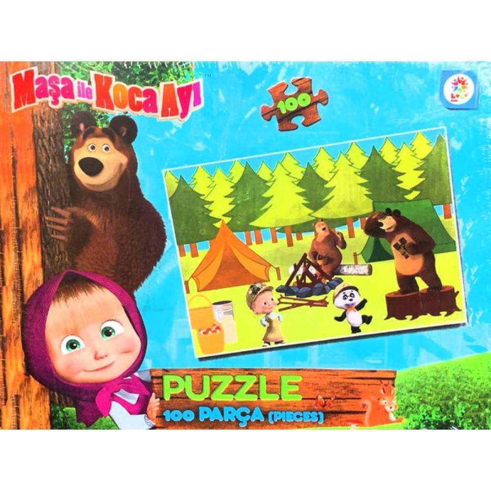 Laço Kids Puzzle Maşa ile Koca Ayı 100 Parça Yapboz MS7797 Eğitici Oyuncak Fiyatı