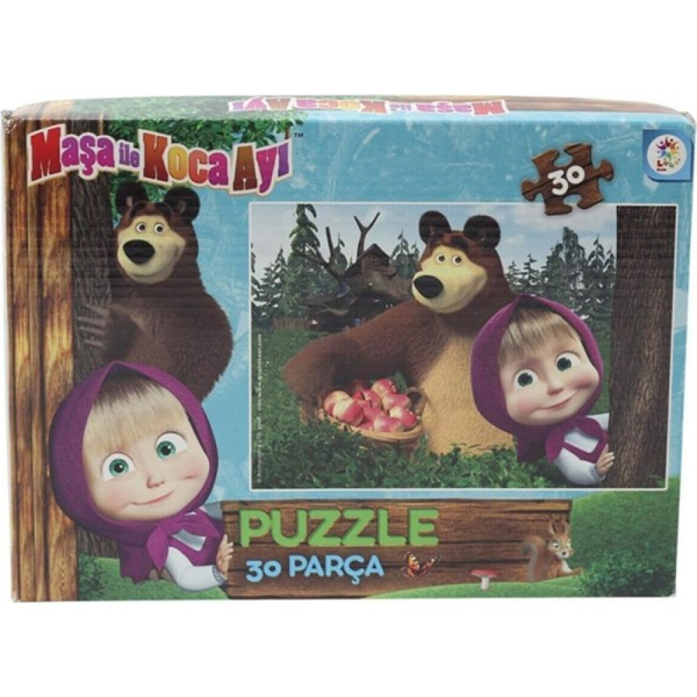 Laço Maşa Ile Koca Ayı 30 Parça Kutu Puzzle Eğitici Oyuncak Fiyatı