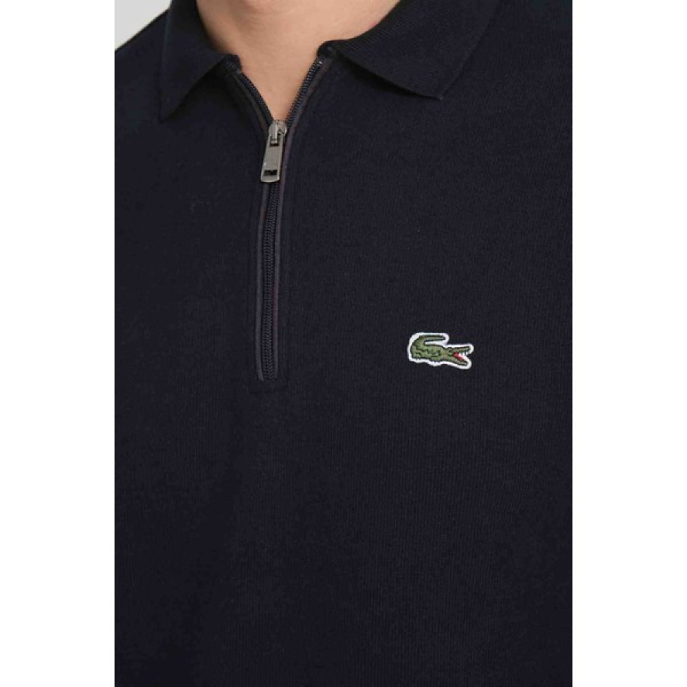 Lacoste Polo Yaka Regular Fit Yarım Fermuar Lacivert Kazak Erkek Kazak & Süveter & Triko Fiyatı