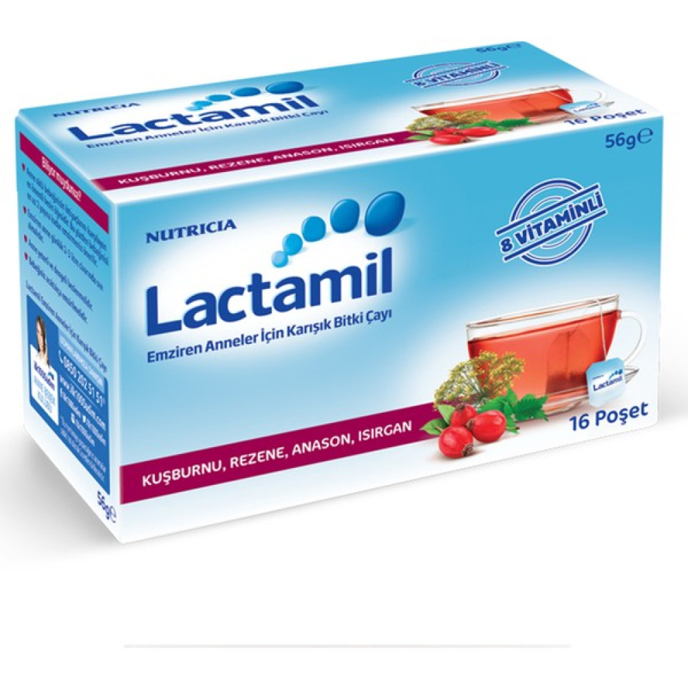 Lactamil Emziren Anneler için Karışık Bitki Çayı 16'lı Poşet Bebek Mamaları Fiyatı