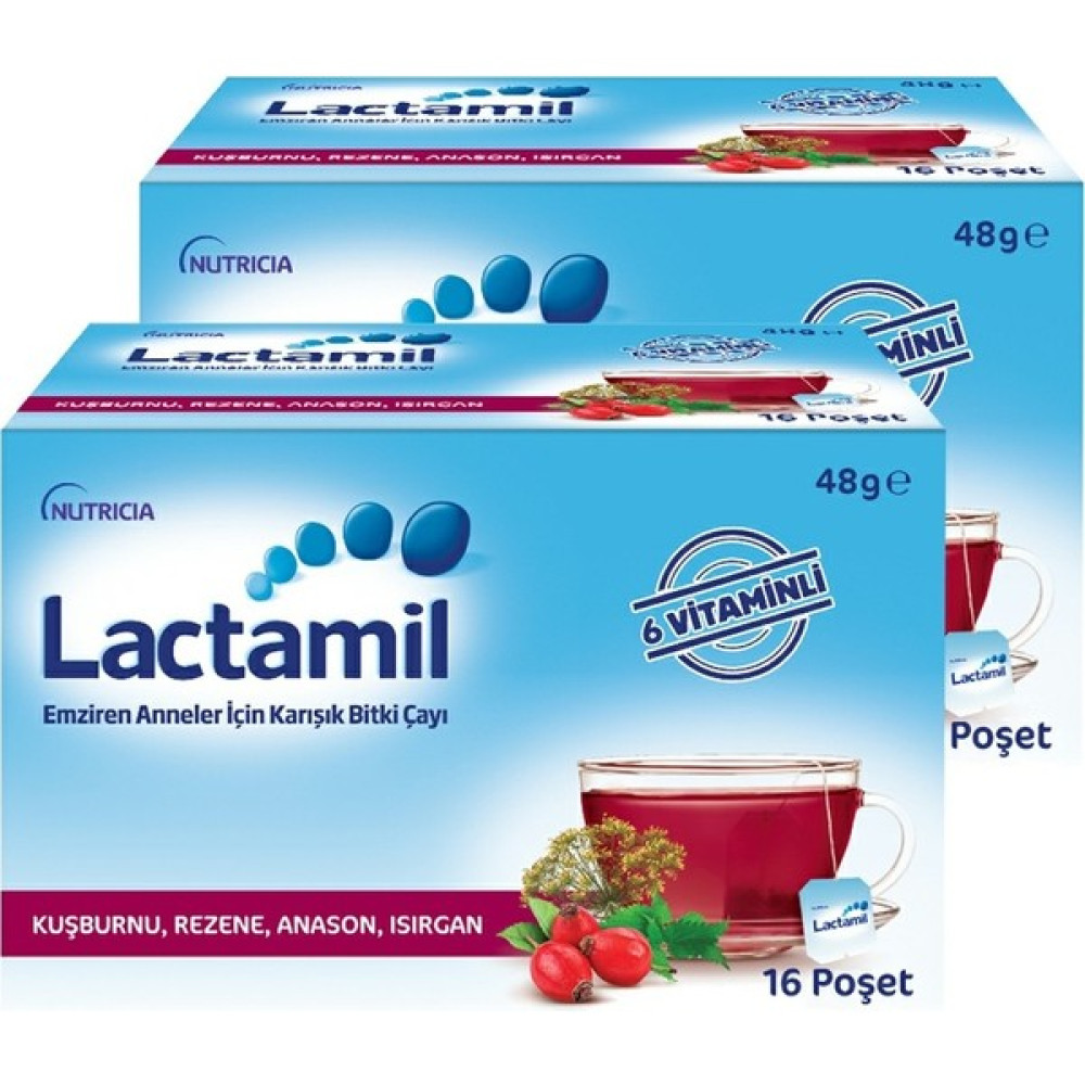 Lactamil Emziren Anneler Için Karışık Bitki Çayı 48 gr x 2 Adet Bebek Mamaları Fiyatı
