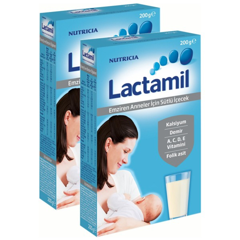 Lactamil Emziren Anneler İçin Sütlü İçecek 200 gr x 2 Adet Bebek Mamaları Fiyatı