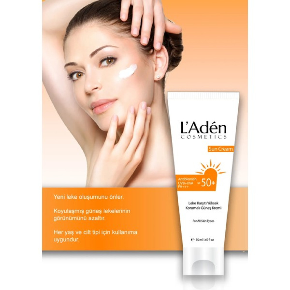 L'aden Cosmetics Güneş Kremi Lazer Epilasyon Sonrası İçin Yüksek Koruma Spf 50 Güneş Kremleri ve Losyonları Fiyatı