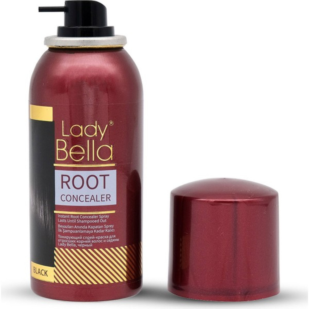 Lady Bella Saç Dipleri İçin Kapatıcı Sprey Boya - Black 100 ml Saç Boyası Fiyatı