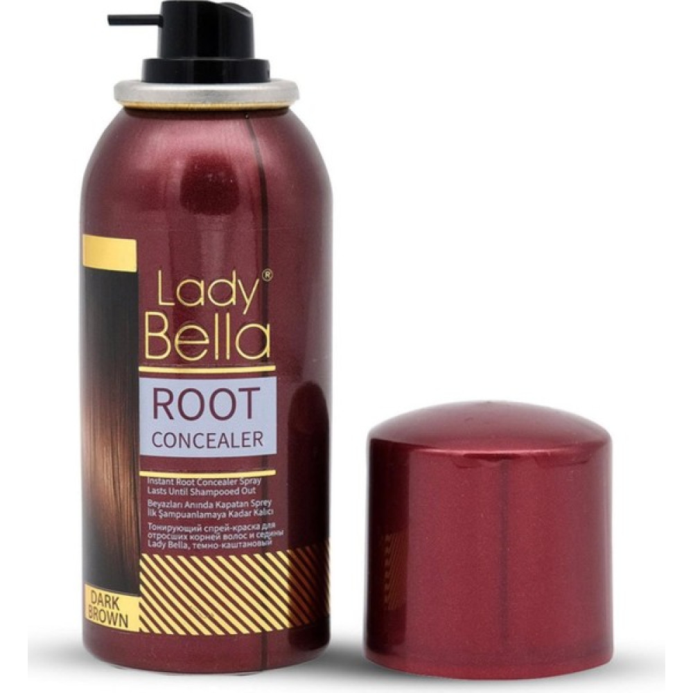 Lady Bella Saç Dipleri Için Kapatıcı Sprey Dark Brown 100 ml Saç Boyası Fiyatı