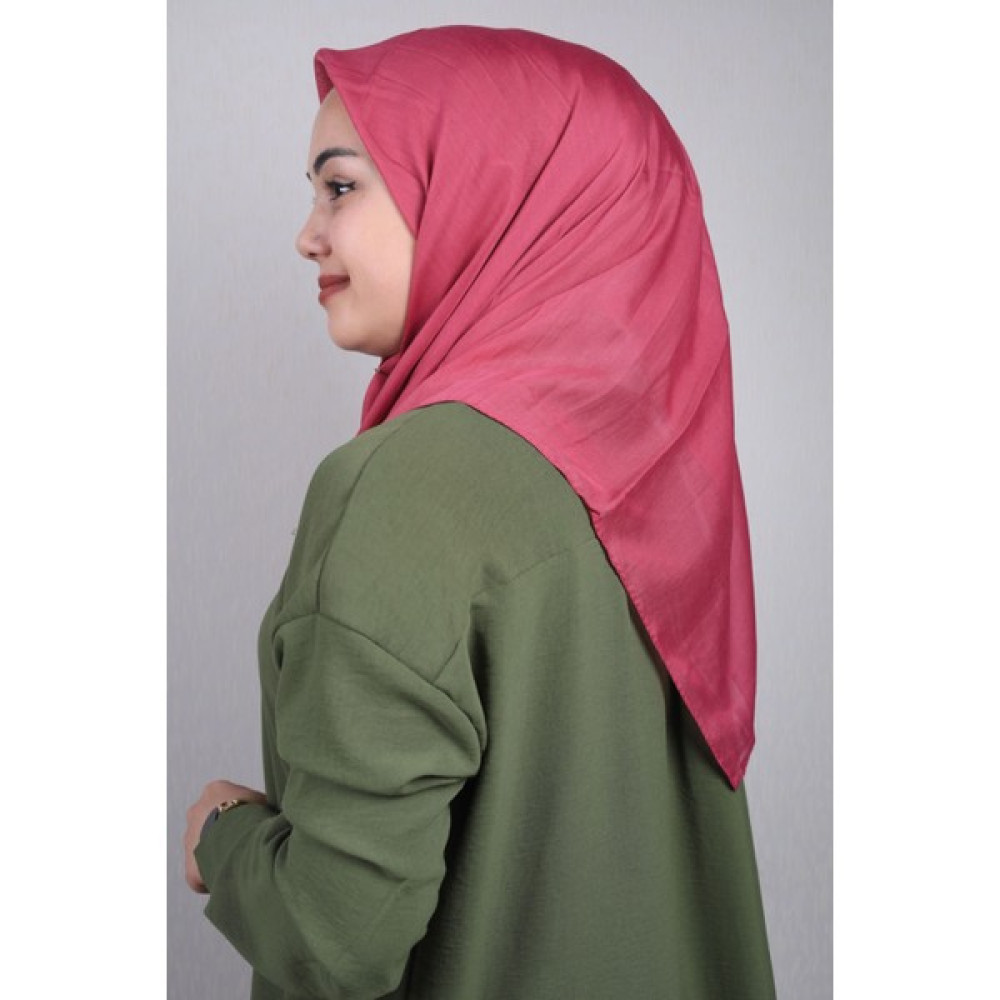 Lady Coco Kenarı Dikişli Düz Renk Yazma Desen-01 Renk-16 -96 Eşarp Fiyatı