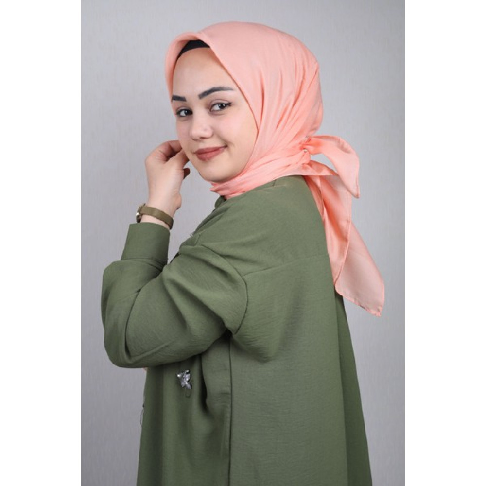 Lady Coco Kenarı Dikişli Düz Renk Yazma Desen-01 Renk-22 -96 Eşarp Fiyatı