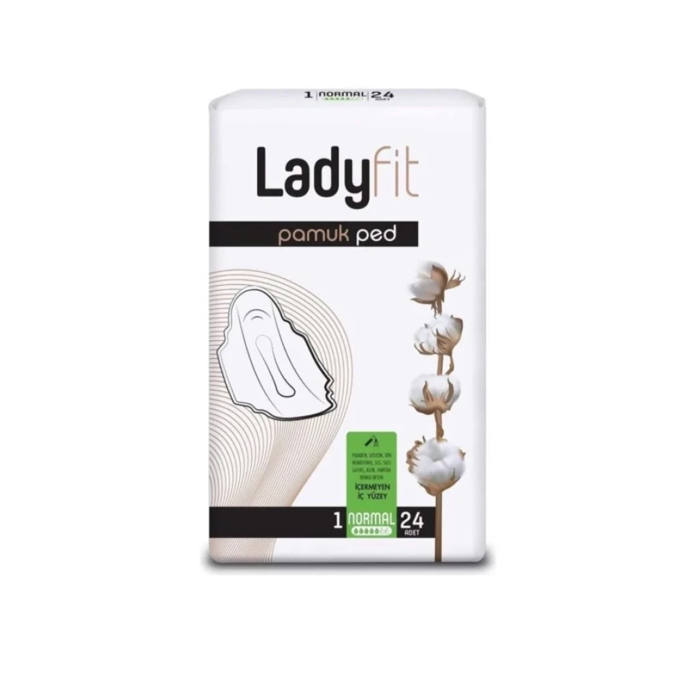 Lady Fit Ladyfit Pamuk Hijyenik Ped Normal 24'Lu Hijyenik Pedler ve Tamponlar Fiyatı