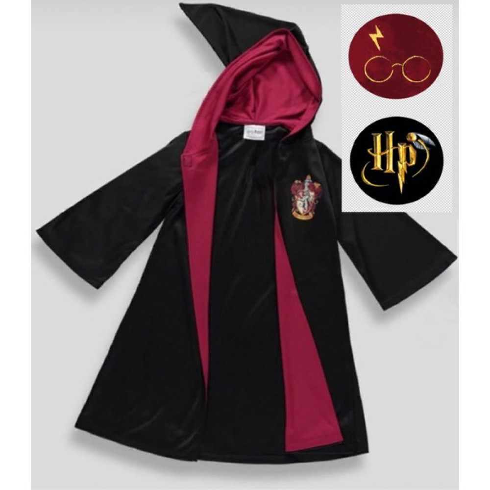 Lady Lou Harry Potter Cübbe , Arma Nakışlı, Gryffindor Cübbe, Pelerin, Hogwarts - Kırmızı - Siyah - 15 - 16 Yaş Oyuncak Fiyatı
