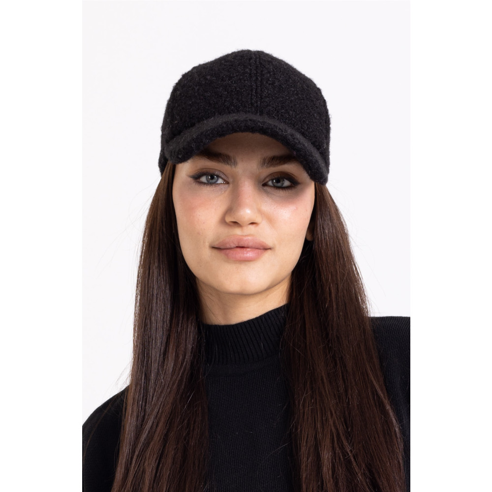 LadyColor Kadın Şapka Peluş Ponpon Kumaş Siyah Standart Beden Şapka Fiyatı