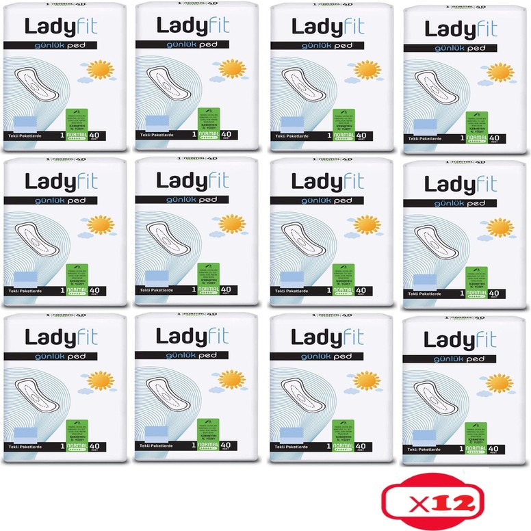 Ladyfit Normal Günlük Ped 40'lı x 12 Paket 480 Adet Kokusuz ve Rahat Kullanım - 40'lı x12 Paket (480 Adet) Evcil Hayvan Ürünleri Fiyatı