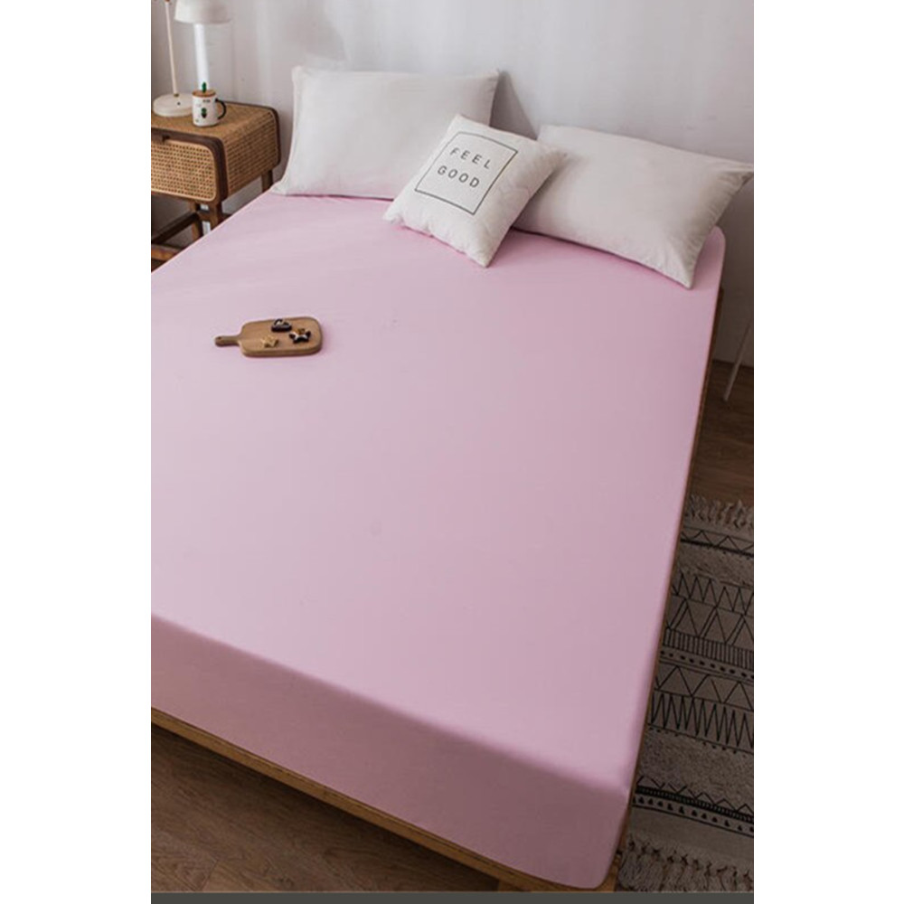 LADYNİL 100x200 Tek Kişilik Lastikli Penye Çarşaf %100 Pamuk Pembe 100 x 200 Beden Çarşaf Fiyatı