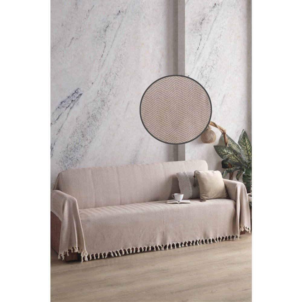 LADYNİL Naturel Koltuk Örtüsü Kolları Kaplayan Bej 180x300 Koltuk & Kanepe Örtüsü Fiyatı