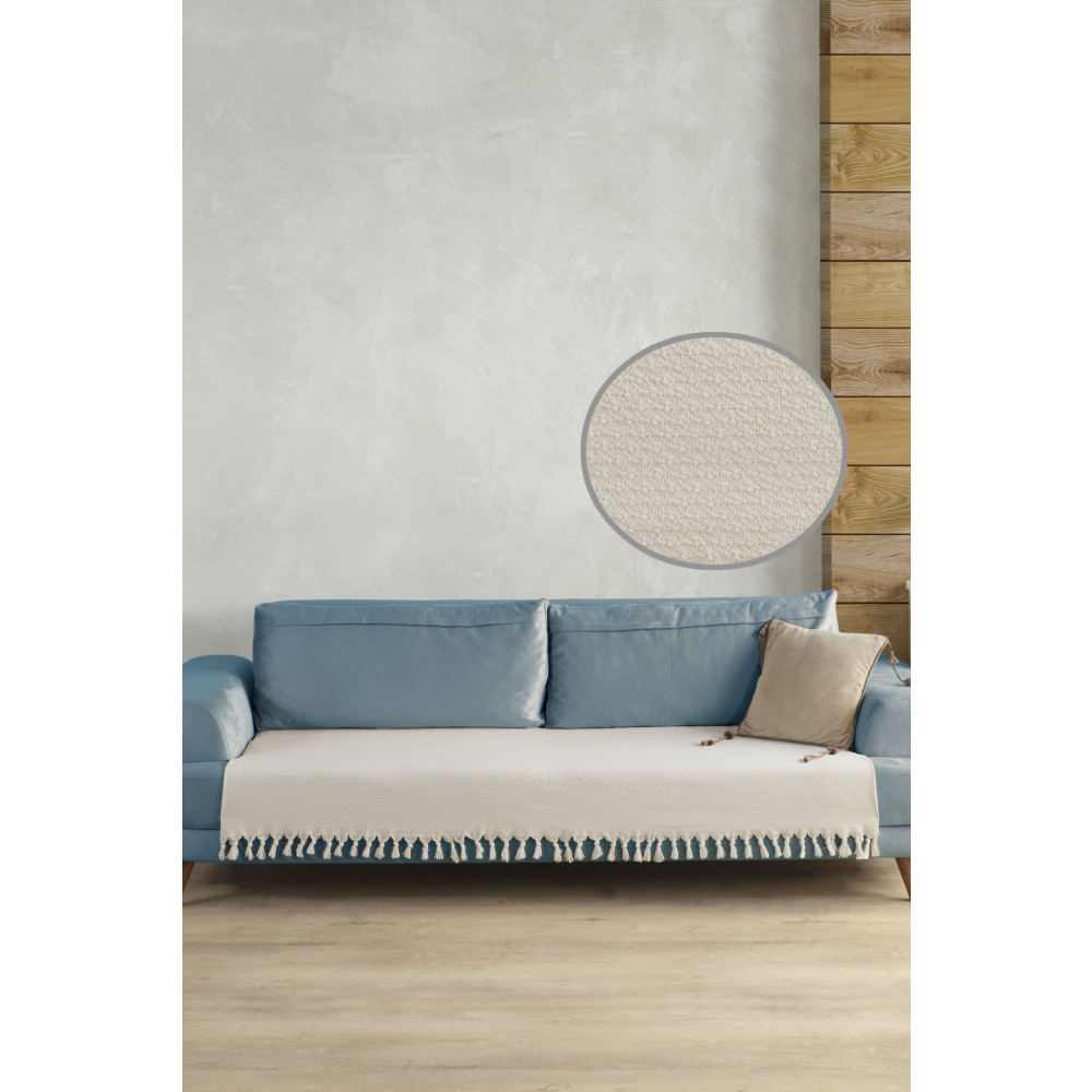 LADYNİL Yıldız Oturma Yerini Kapatan Koltuk Örtüsü Krem 115x200 Koltuk & Kanepe Örtüsü Fiyatı
