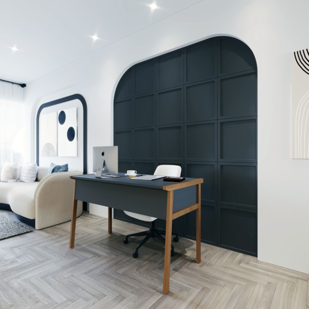Lagomood Zenith Çalışma Masası 120cm Antrasit Ceviz - 60x120 - Antrasit - Ceviz Çalışma Masası Fiyatı