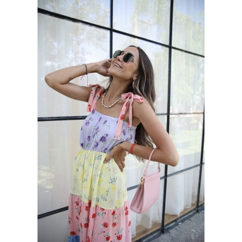 Laia Moda Renkli Fillin T-Shirt Elbise Fiyatı