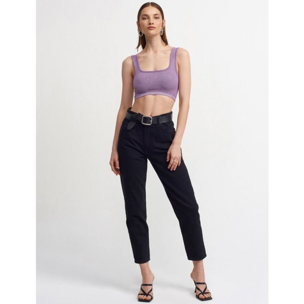Laia Moda Taş Yıkama Crop Top Bluz Fiyatı