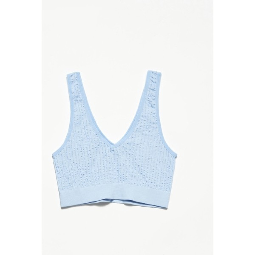 Laia Moda V Yaka Kırışık Top Bluz Fiyatı