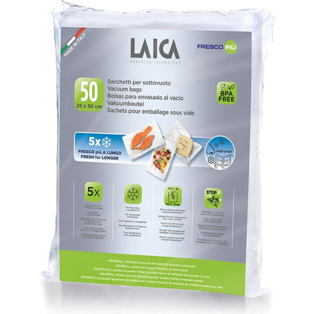 Laıca – Tırtıklı Gofrajlı Vakum Makinası Torbası 25 cm x 30 cm - 50 Adet - VT3510 - 25cm x 30cm - 50 Adet Mutfak Sarf Malzemeleri Fiyatı