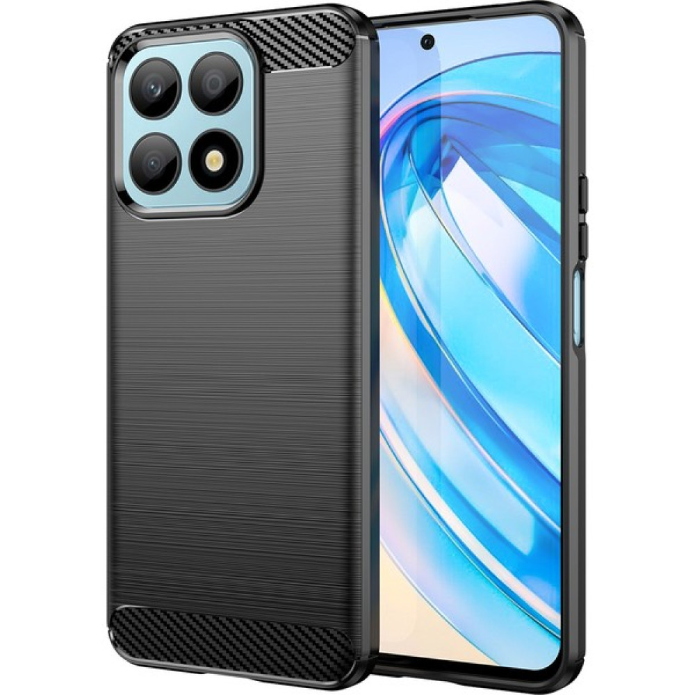 Laimtop Honor X8A Için Yumuşak Karbon Fiber Fırçalanmış Tpu Telefon Kılıfı (Yurt Dışından) - Siyah Cep Telefonu Kılıfı Fiyatı