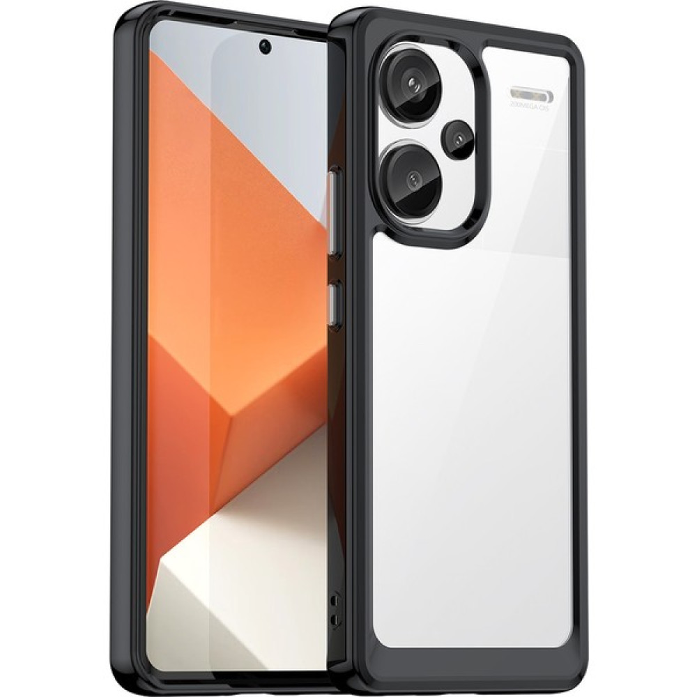 Laimtop Xiaomi Redmi Note 13 Pro+ Için Şeffaf Pc Arka Tpu Tampon Telefon Kılıfı - Siyah (Yurt Dışından) Cep Telefonu Kılıfı Fiyatı