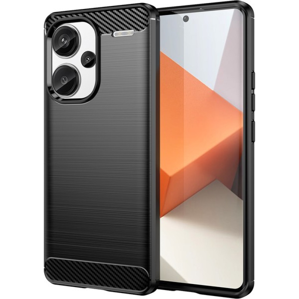 Laimtop Xiaomi Redmi Note 13 Pro+ Için Yumuşak Karbon Fiber Fırçalanmış Tpu Telefon Kılıfı (Yurt Dışından) - Siyah Cep Telefonu Kılıfı Fiyatı