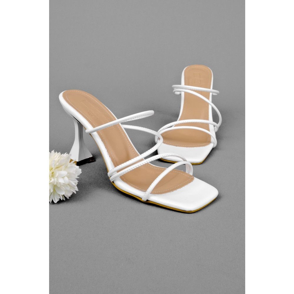 Lal Shoes & Bags Weather Kadın Topuklu Terlik Ip Detaylı-beyaz 37 Beden Unisex Sandalet Fiyatı