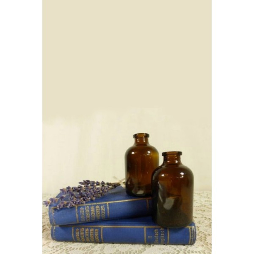 Lalezen 2 Adet Amber Kahverengi Mini Cam Şişe Vazo 100 ml + 50 ml Vazo Fiyatı