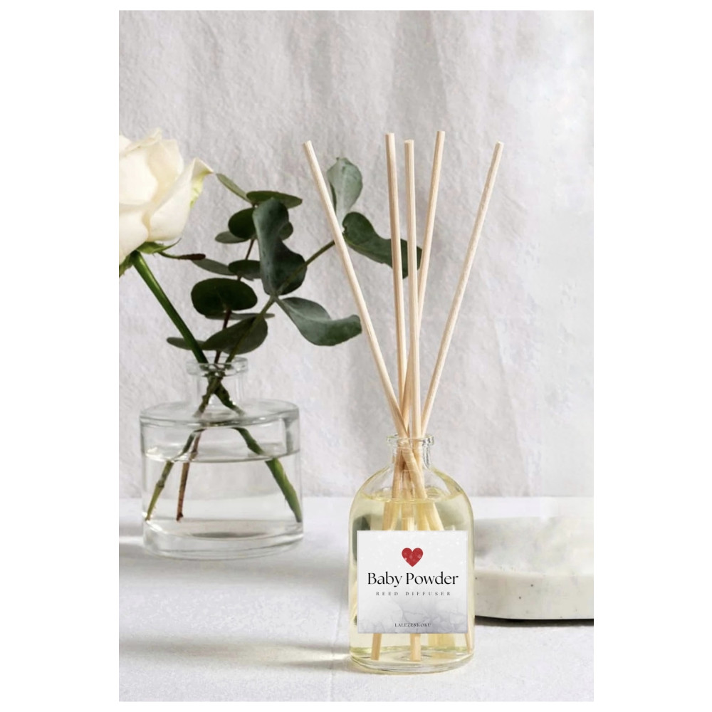 LALEZEN HOME Bebek Pudrası Bambu Çubuklu Oda Kokusu Baby Powder Reed Diffuser 50ml Oda Kokusu Fiyatı