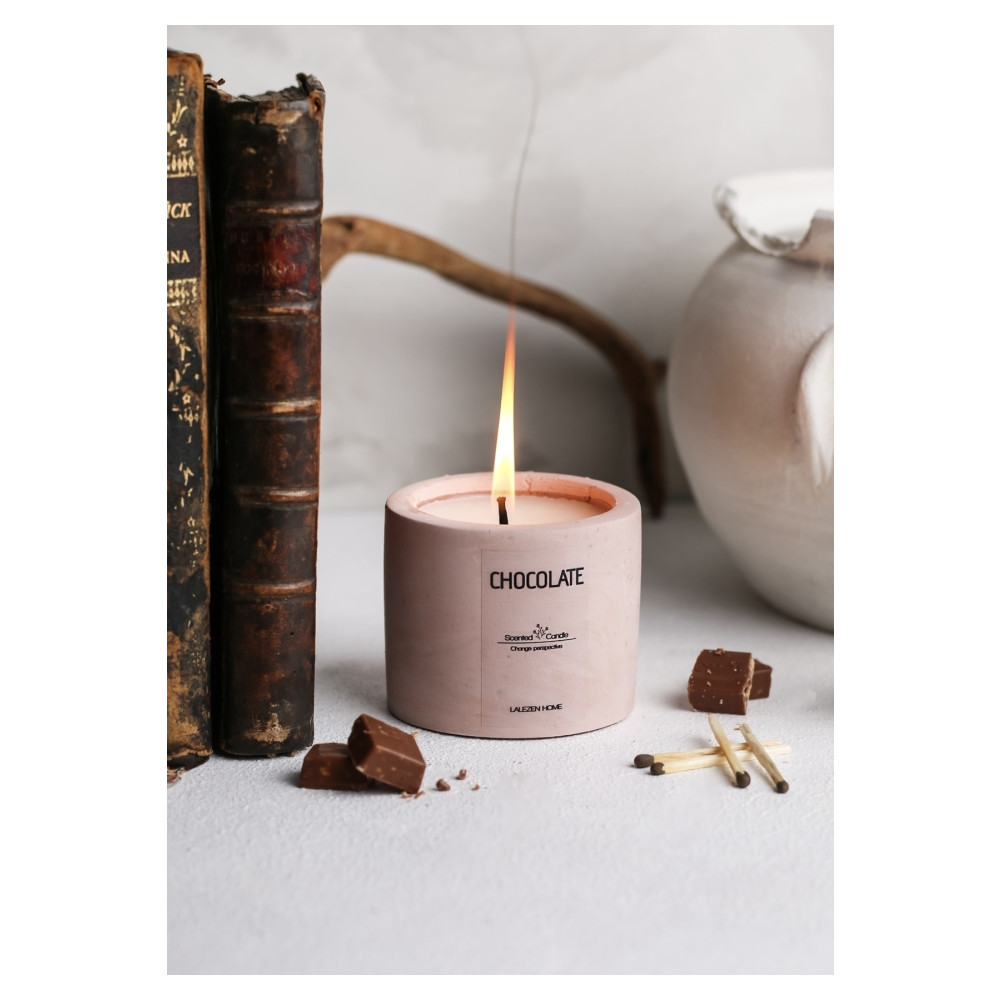 LALEZEN HOME Chocolate Beton Mum Dekoratif Mum Fiyatı