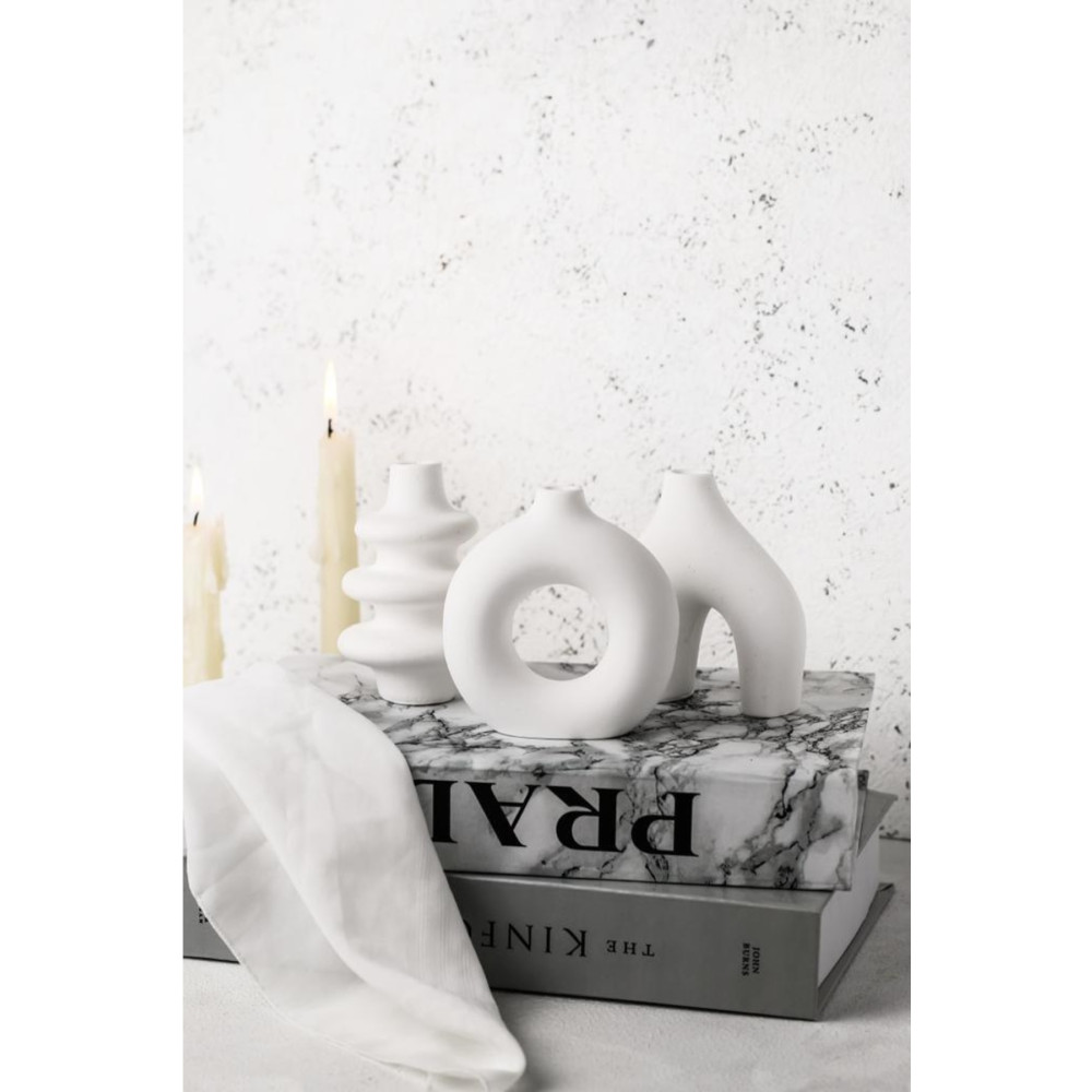 LALEZEN HOME Dekoratif Şık Minimal 3lü Şık Vazo Set Vazo Fiyatı